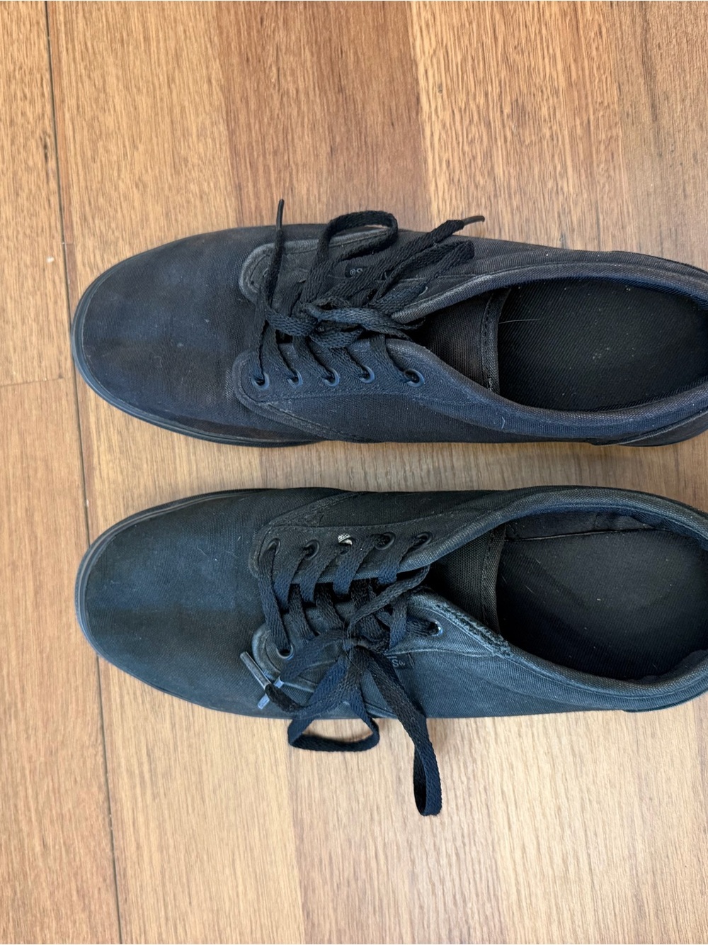 Vans Black Low-Top Canvas Sneakers